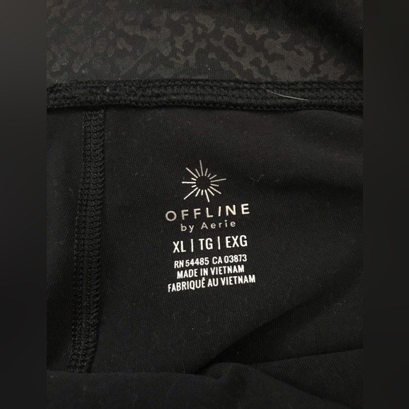 Offline aerie black crackle leggings XL - Picture 5 of 5